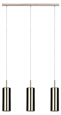 Image de Eglo 98697 SELVINO E27 triple suspension 710x100mm doré
