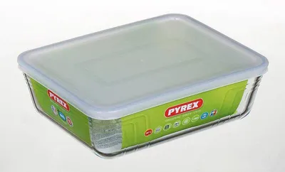 Produktbild von Pyrex Auflaufform mit Frischhaltedeckel Borosilikatglas 19x14 cm 0,8L