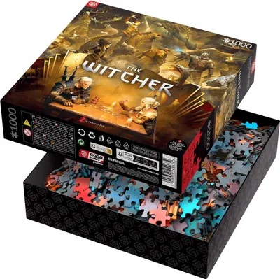 Obrázek produktu pro Merc  Puzzle Witcher Playing Gwent NEU  1000 Teile