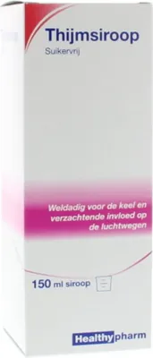 Produktbild von Healthypharm Thymiansirup zuckerfrei (150 ml)