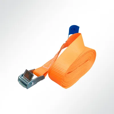 Produktbild von Spanngurt mit Klemmschloss 5m lang 35mm breit orange Befestigungsriemen