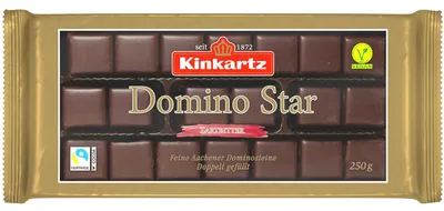 Produktbild von Kinkartz Domino Star Zartbitter 250g