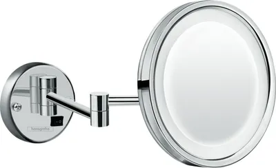 Produktbild von hansgrohe Rasierspiegel Logis Universal chrom mit LED Licht