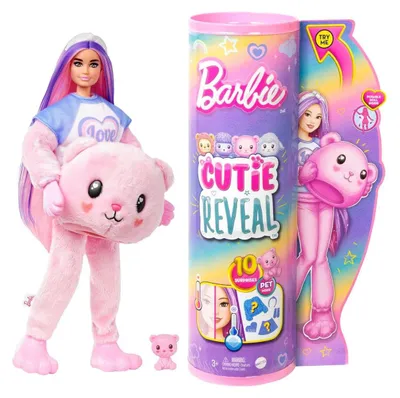 Zdjęcie produktu dla Barbie Cutie Reveal HKR04, Lalka modowa, Damski, 3 lat(a), Dziewczyna, 303 mm, 350 g