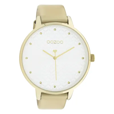 Produktbild von Oozoo Damen Lederarmband Uhr Timepieces gold Analog Quarzuhr UOC11035
