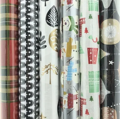 Image de Assortiment de papier de Noël Papier cadeau K29 - 200 x 50 cm - 5 rouleaux