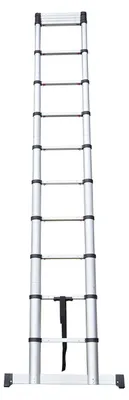 Produktbild von Teleskopierbare Leiter, 3,8 m - Aluminium - Tragfähigkeit: 150 kg - Sicherheit nach EN131-6