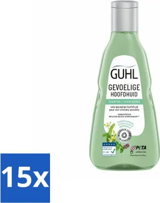 Produktbild von Guhl - Shampoo - Empfindliche Kopfhaut - 250 ml - Vorteilspack - 15 Stücke