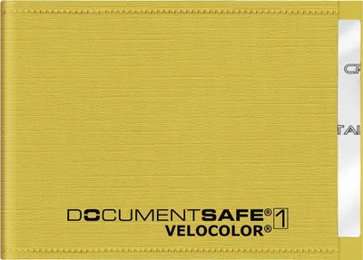 Produktbild von VELOFLEX Kreditkartenhülle Document Safe® VELOCOLOR®  gelb 9,0 x 6,3 cm