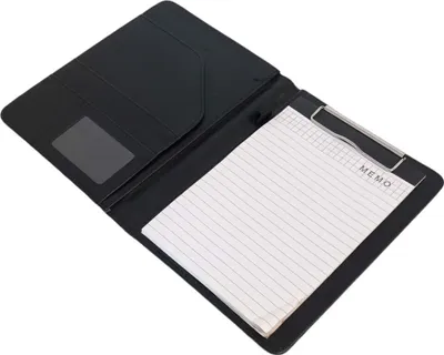 Produktbild von Kurtzy A5 Schwarzes Kunst Leder Organizer Notizbuch A5 Nachfüllbar - Personal Organizer A5 Geschäfts Organizer Buch mit Kartenhalter, Stifthalter,