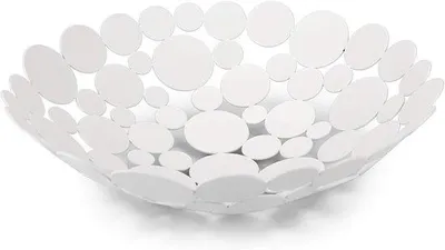 Produktbild von Famanu Obsthalter mit Metallfruchtablage - Weiß