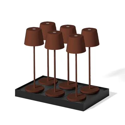 Produktbild von Set Mit 6 Tischlampen Mit Fuß KELLY h38cm