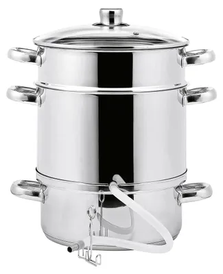Entsafter aus Edelstahl 26 cm, 2,4 l Saftbehälter, Induktion geeignet