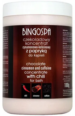 Zdjęcie produktu dla BINGOSPA Czekoladowy koncentrat cynamonowo-kofeinowy z papryką do kąpieli 1