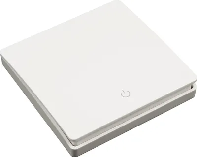 Produktbild von Funk-Wandtaster McPower "Kinetic", 1-fach, Funktion ohne Batterie, max. 200m, IP66