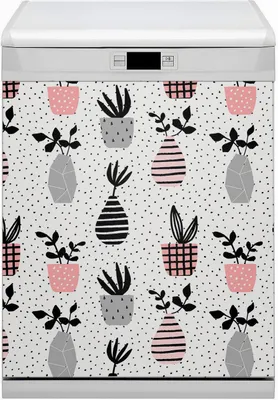 Produktbild von Magnetmatte Geschirrspüle Abwaschbar Küche Magnete  Nachbildung 60x80 cm  - Blumen in Vasen
