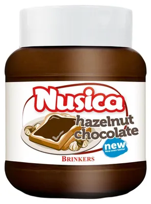 Zdjęcie produktu dla Nusica Hazelnut Nugat Cream 750g - wegański, bezglutenowy, bez oleju palmowego, kremowy