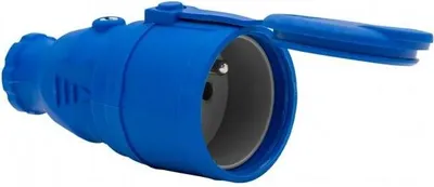 Image de Prise en caoutchouc NOVA 230 V 16 A IP44 bleue