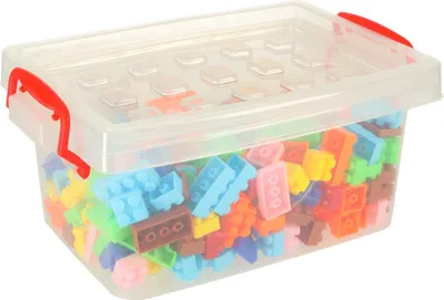Zdjęcie produktu dla Klocki przestrzenne cegły edukacyjne BOX 240el małe