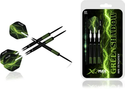 Produktbild von XQ MAX Green Shadow 80% Tungsten Dartset Steeltip