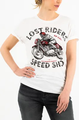 Produktbild von Rokker Lost Riders Damen T-Shirt, weiß, XS