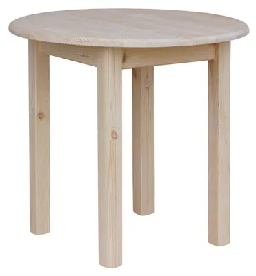 Produktbild von Runder Eichentisch für Esszimmer und Küche (50 cm)