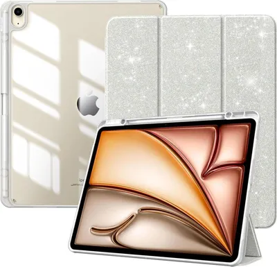 Image de Timovo iPad Air 13 pouces 2024 Étui avec porte-stylo Paillettes