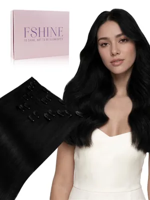 Immagine prodotto di Extension per capelli da applicare, colore nero intenso, 120 grammi, per un'acconciatura voluminosa