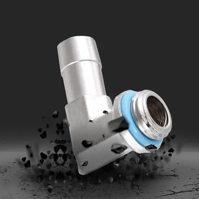 Image de Adaptateur 90 degrés, Adaptateur coudé 90 degrés, Adaptateur de refroidissement d'eau pour ordinateur, Adaptateur de refroidissement d'eau G1/4