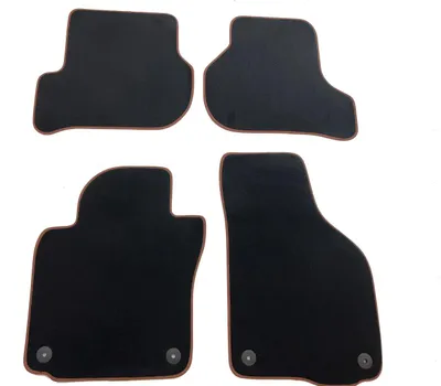 Obrázek produktu pro Koberečky do vozů VW Golf 5, Golf 6, Scirocco, Jetta, originální, velur, černá barva