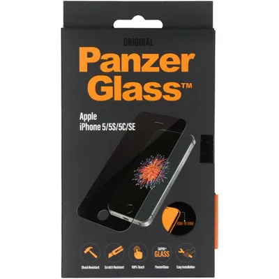 Obrázek produktu pro PanzerGlass 1010, Apple, Apple - iPhone 5, Apple - iPhone 5C, Apple - iPhone 5S, Apple - iPhone SE 2016, Aplikace nasucho, Odoln proti pokrbn, Odoln proti nrazm, Prhledn, 1 kus