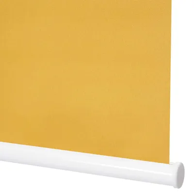Zdjęcie produktu dla Roleta HWC-D52, roleta okienna boczna zaciągana, 60x160cm ochrona przeciwsłoneczna nieprzezroczysta ~ żółty