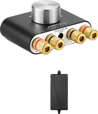 Zdjęcie produktu dla Wzmacniacz audio, Bluetooth 50, wyjście stereo 100 W, z zasilaczem sieciowym