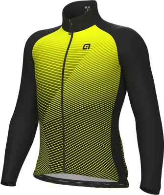 Produktbild von ALÉ Langarm Fahrradtrikot für den Winter - MODULAR PRAGMA - Gelb/Schwarz M