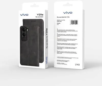 Immagine prodotto di Custodia a libro Vivo per Y31e, nera