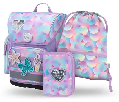 Obrázek produktu pro BAAGL SET 3 Ergo Candy: aktovka, penál, sáček