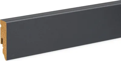 Produktbild von Neuhofer Fußleiste 240 cm x 58 x 15 mm dunkelgrau