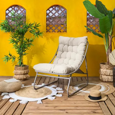 Image de Fauteuil - HOME DECO FACTORY - Dolce Vita - Beige