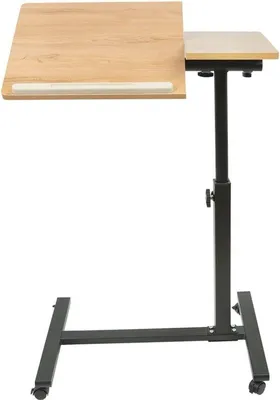 Productafbeelding van Verstelbare Bedtafel voor Laptop met Wielen - Opvouwbaar Computerbureau voor Thuisgebruik