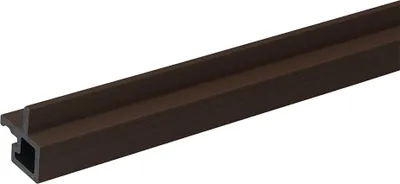 Immagine prodotto di HOME DELUXE Profilo angolare in WPC SANO - noce, 8 pezzi | Profilo terminale per il rivestimento di facciate esterne