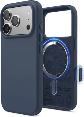 Produktbild von Elago MagSafe Silikon Case für iPhone 17 Pro - Indigo Blau