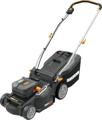 Immagine prodotto di Tosaerba a batteria WG737E, 40 V, 2 batterie, 4 Ah, larghezza di taglio: 37 cm
