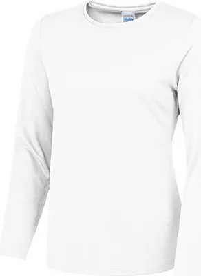 Immagine prodotto di Just Cool JC012 | Donna manica lunga Cool T / fattore di protezione UV 30 - Colore: Arctic White - Taglia: XL