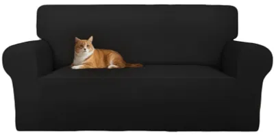 Image de Housse de canapé pour 2 places (130-190CM) - Noir