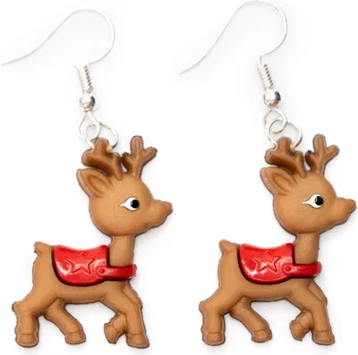 Produktbild von Rentier Ohrringe Miniblings Hänger Weihnachten Reh Xmas Weihnachtsmann Hirsch