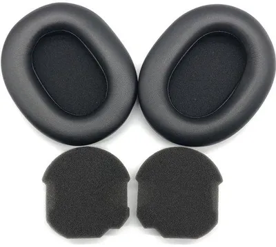 Immagine prodotto di Cuscinetti di ricambio per cuffie - Cuscinetti di ricambio per padiglioni auricolari - Cuscinetti morbidi - Neri per cuffie