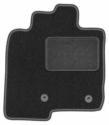 Productafbeelding van Velours bestuurdersmat voor Mitsubishi Pajero IV 2006-2018 – grafiet, op maat – Wielganizator LUX