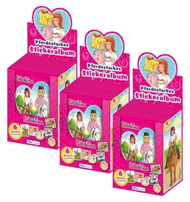 Produktbild von Bibi & Tina - 2023 - Sammelsticker - 3 Displays (108 Tüten)