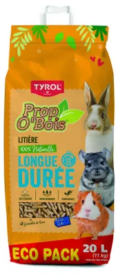 Productafbeelding van TIROL Prop'O Houtsnippers - Voor knaagdieren - 20 liter