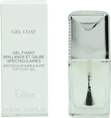 Produktbild von Dior Gel Coat, 10 ml, Transparent, #07325/A BUTYL ACETATE ● ETHYL ACETATE ● NITROCELLULOSE ● ADIPIC ACID/NEOPENTYL..., Apply the Gel Coat on dry nail enamel. For a full shape and maximum shine, apply a generous drop..., 1 Stück(e)